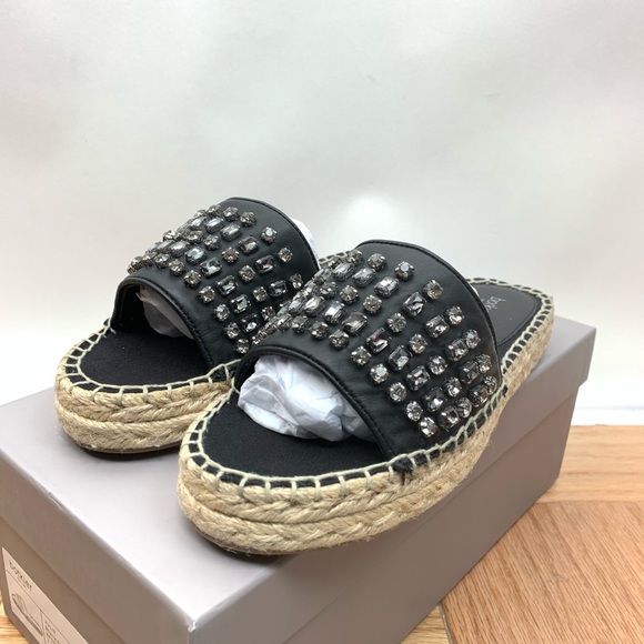 Botkier Julie Black Jewel Espadrille Sandal - Picture 4 of 8